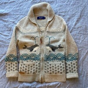 Granted Wool Knit Sweater Size Small Cowichin